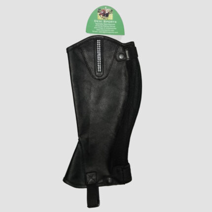 Leather Half Chap With Bling Canada